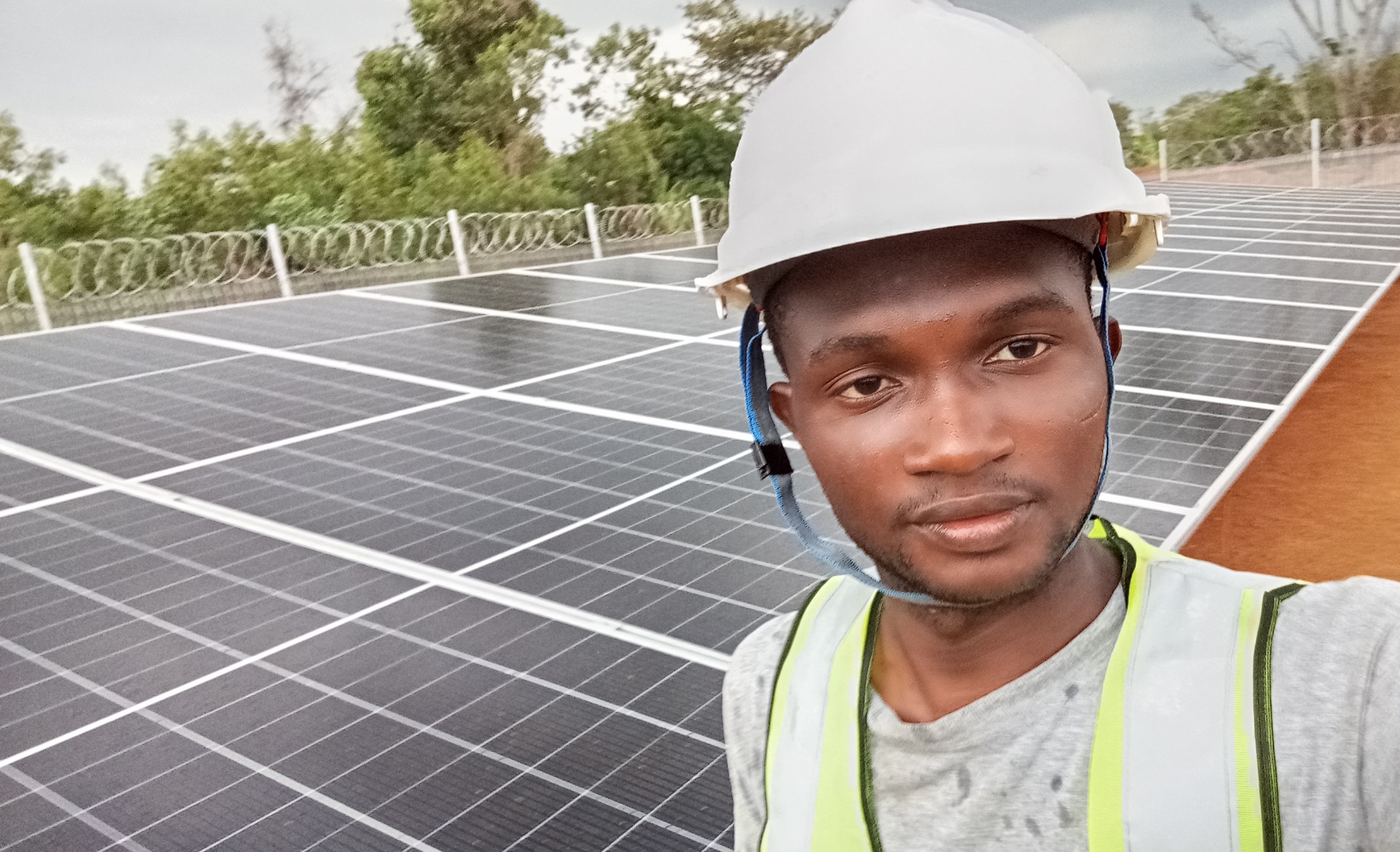 Certified solar engineers at work